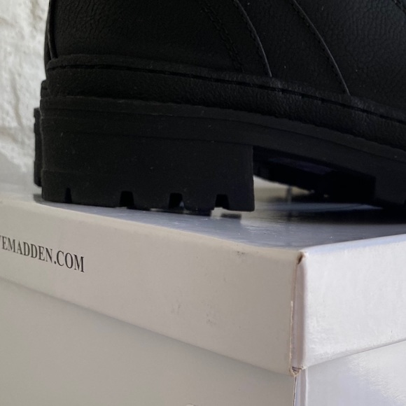 NWT Steve Madden Black Boots Size 8 - Picture 14 of 16
